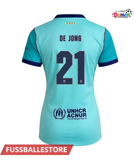 Günstige Barcelona Frenkie de Jong #21 3rd trikot Damen 2026-27 Kurzarm